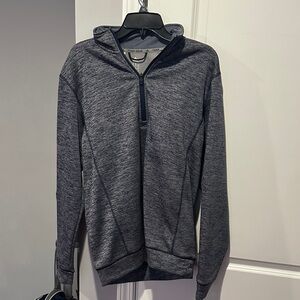 Adidas Men's Gray Half-Zip Sweater